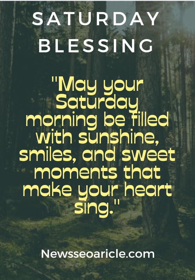 Best Saturday Morning Blessings Quotes Download