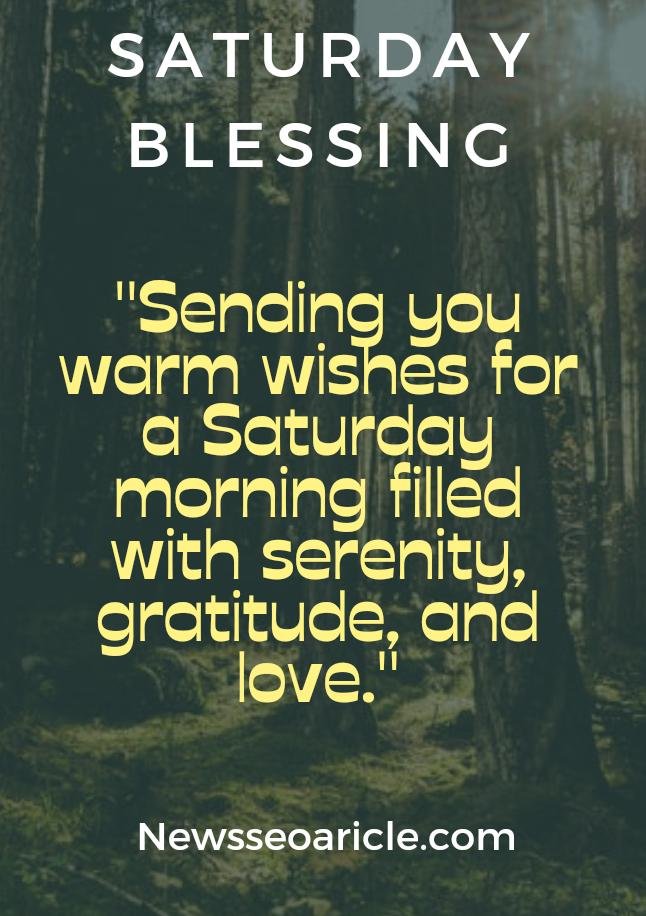 Best Saturday Morning Blessings Quotes Pic
