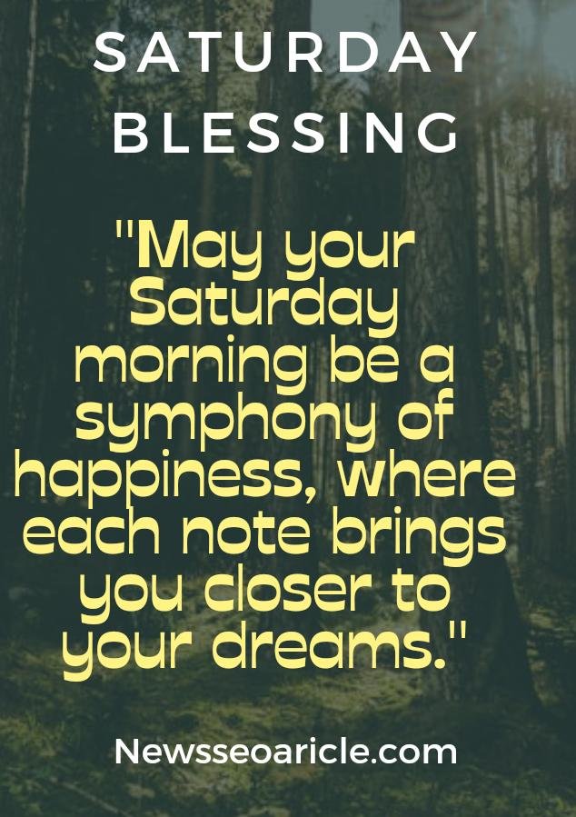 Blessings Saturday Good Morning