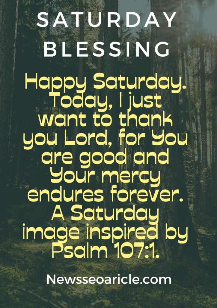 Good Morning Happy Blessed Saturday