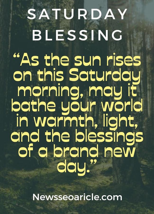 Good Morning with Saturday Blessings