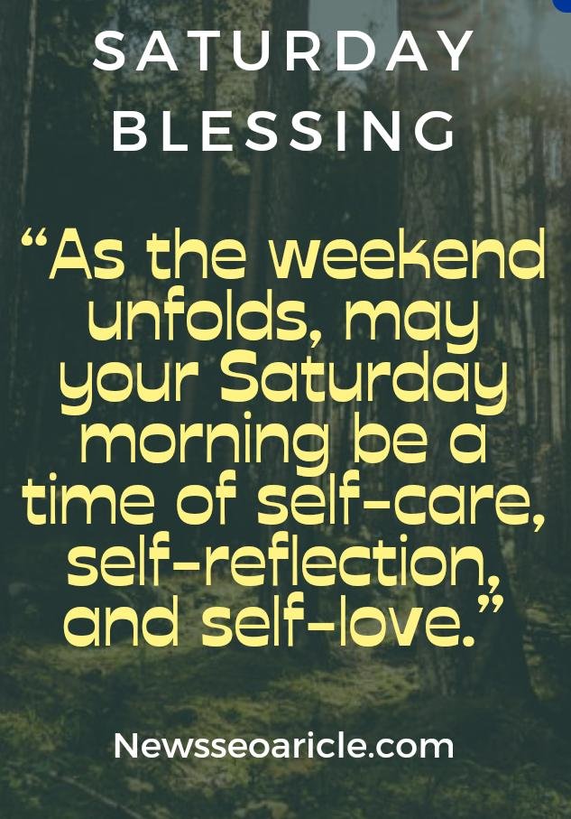 Saturday Morning Blessing Messages