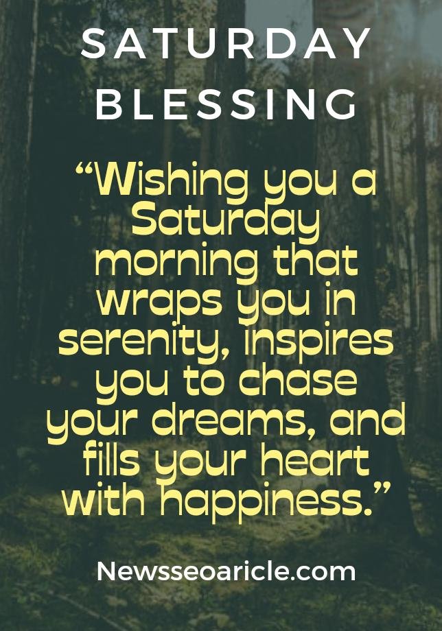 Saturday Morning Blessings