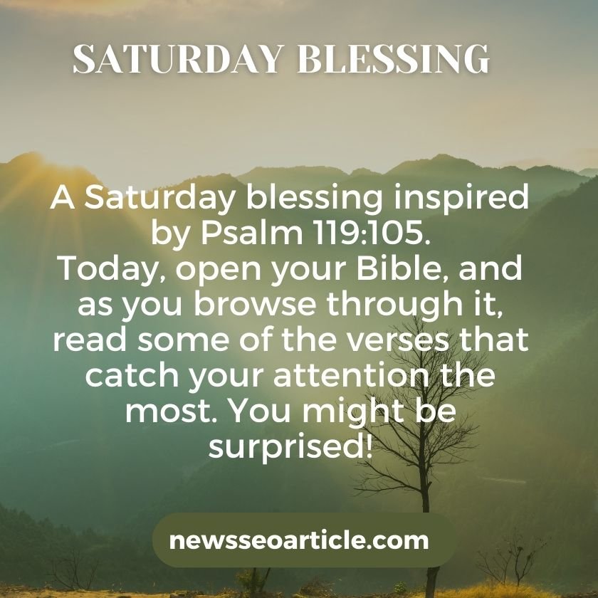 Saturday Morning Blessings Images