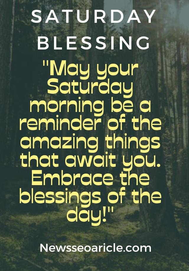 Saturday Morning Blessings Quotes Pic Download