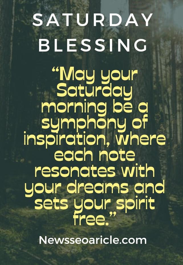 Saturday Morning Blessings Quotes and Images