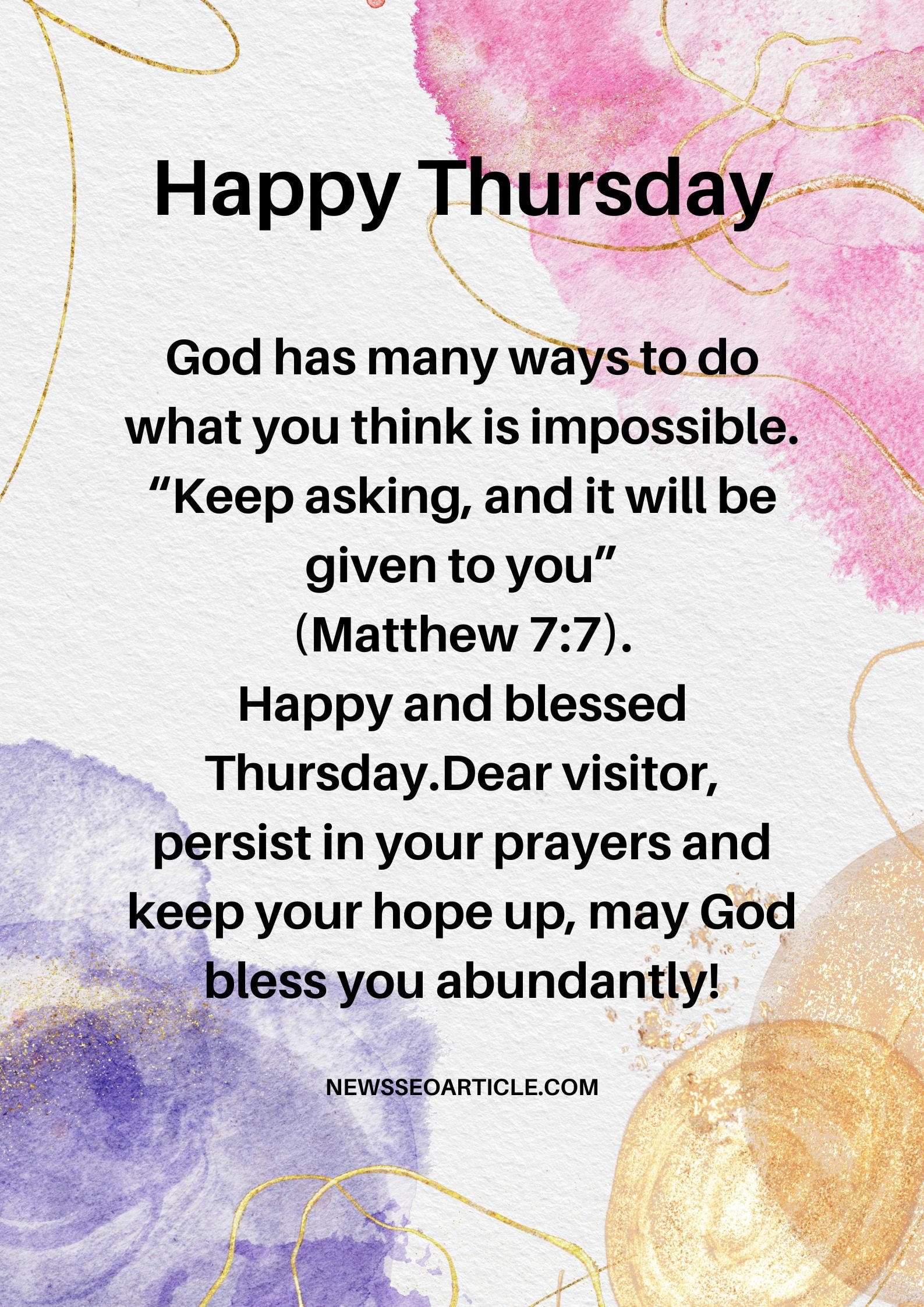 100 Best Thursday Morning Blessings Images And Quotes | News Seo Article