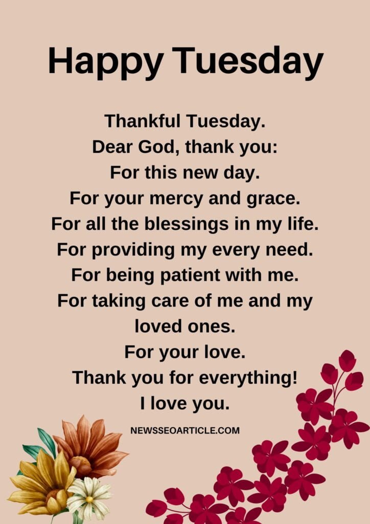 Tuesday Morning Blessings Quotes Pic