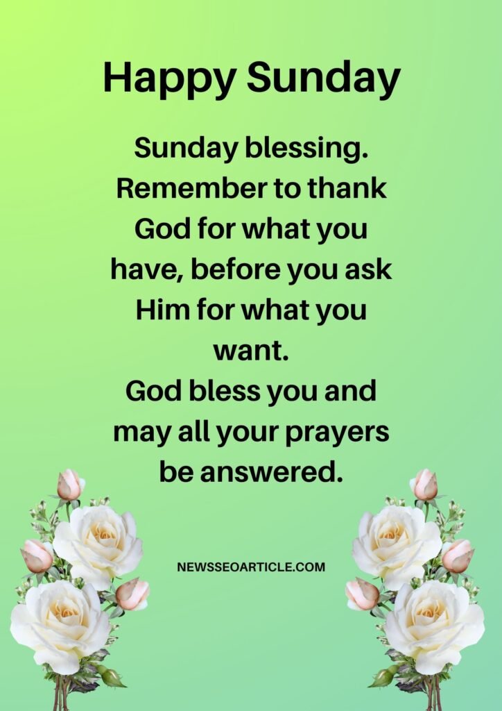 Sunday Morning Blessings
